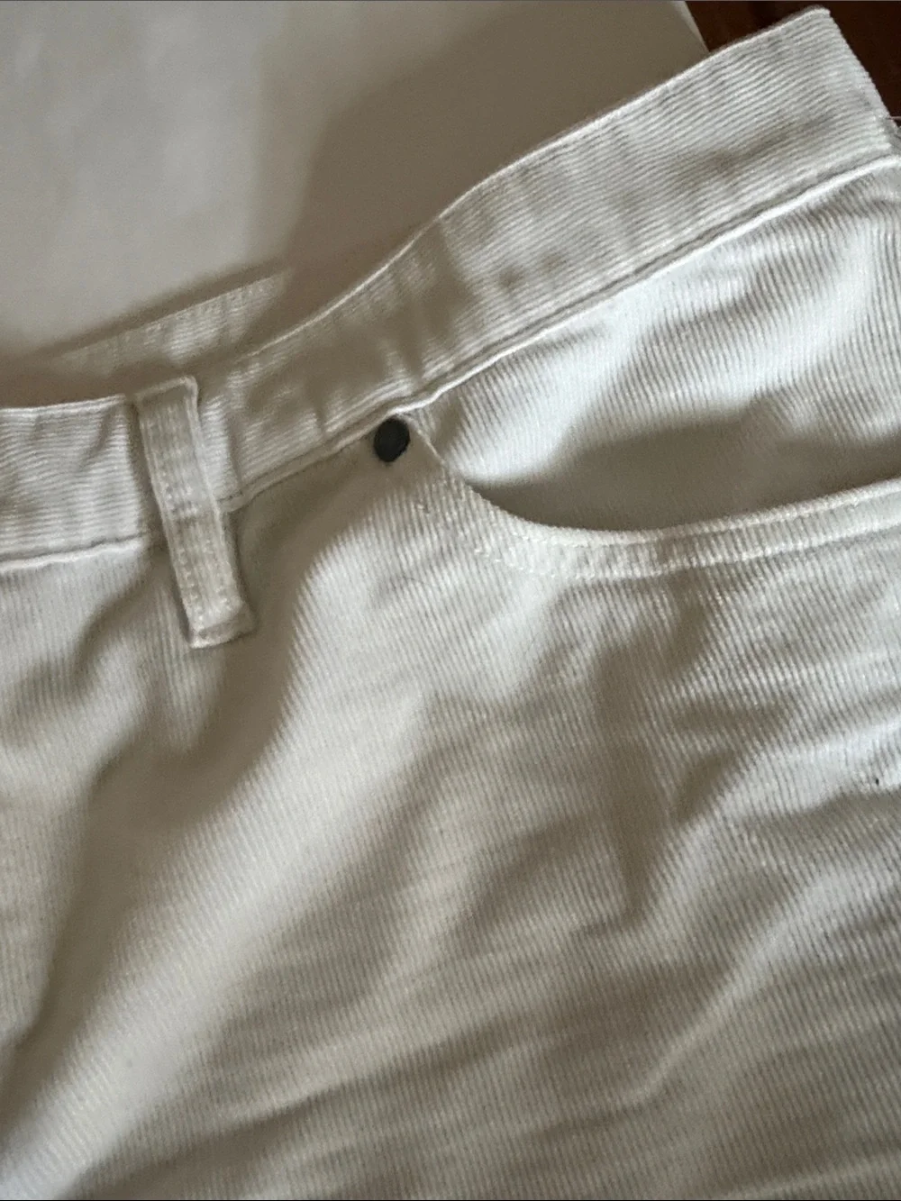 Carve  Designs Women’s White Denim Cutoff corduroy  Shorts with Frayed Hem